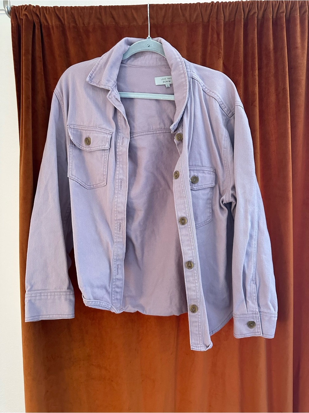Lavender Jacket - love tree size large